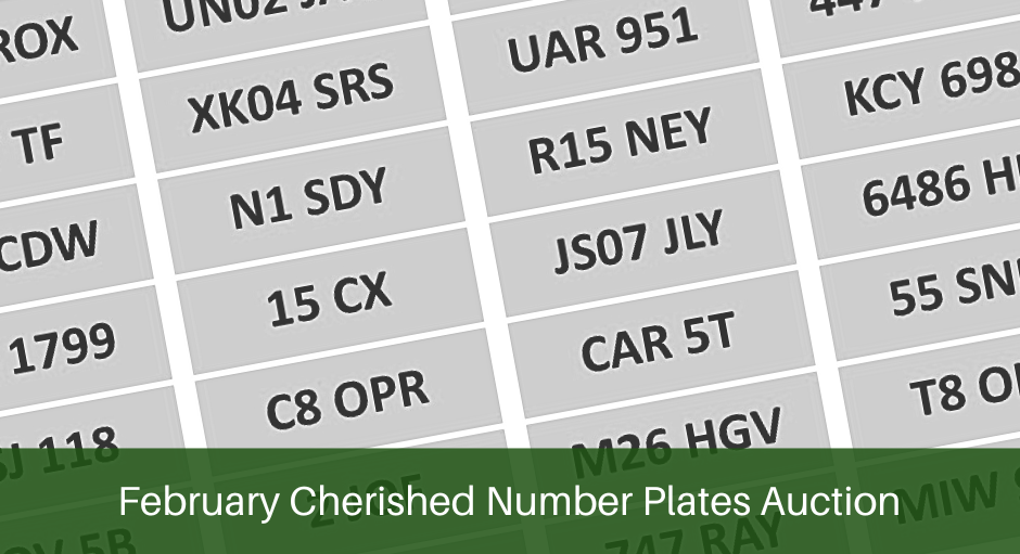 February Cherished Number Plate Auction